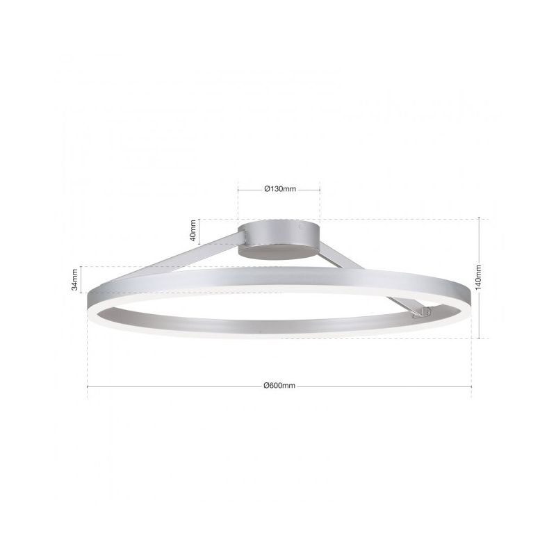 Lustra Aplicata Led Dimabila Design Modern Circular Float Cm