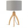 Lampa de masa cu trepied Annapurna gri deschis