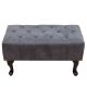 Banchete-Tabureti - Taburet/ Suport picioare clasic stil englezesc Chesterfield gri antic