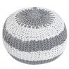 Taburete Leeds 50cm gri/ alb