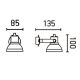 Aplice cu Spot - Spot modern Ring alb
