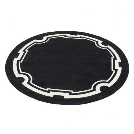 Covoare - Covor Palazzo 280cm negru/ alb
