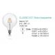 Becuri E27 - Bec LED E27 8W GLOBO D125 TRASPARENTE 4000K