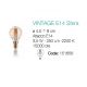 Becuri E14 - Bec LED VINTAGE E14 3.5W SFERA