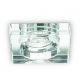 Spoturi tavan fals - Set de 3 spoturi incastrabile BLUES FI1 SQUARE TRASPARENTE
