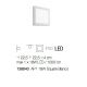 Aplice, corpuri de iluminat pentru pereti - Aplica LED UNIVERSAL AP1 18W SQUARE BIANCO