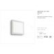 Aplice, corpuri de iluminat pentru pereti - Aplica LED UNIVERSAL AP1 24W SQUARE BIANCO