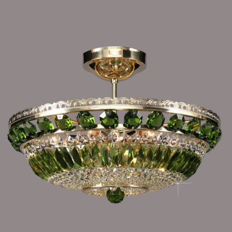 Plafoniere Cristal Bohemia - Lustra Cristal Bohemia olivine