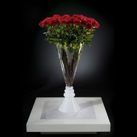 Aranjamente florale LUX - Aranjament floral VASE SERENA trandafiri rosii, 125cm