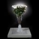 Aranjamente florale LUX - Aranjament floral VASE SERENA trandafiri albi, 125cm
