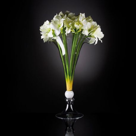 Aranjamente florale LUX - Aranjament floral VULCANO IVORY AMARYLLIS, 110cm