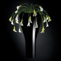 Aranjament floral LOS ANGELES IN SHINY VASE, negru 160cm