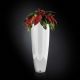Aranjamente florale LUX - Aranjament floral MIAMI IN SHINY VASE, alb 135cm