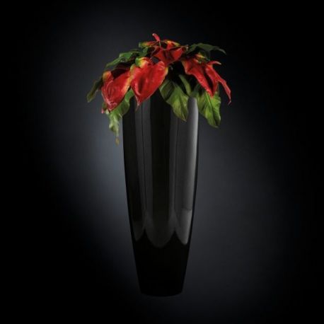 Aranjamente florale LUX - Aranjament floral MIAMI IN SHINY VASE, negru 135cm