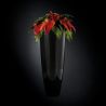 Aranjament floral MIAMI IN SHINY VASE, negru 135cm
