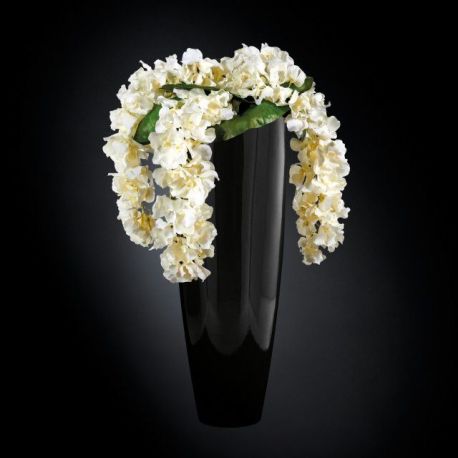 Aranjamente florale LUX - Aranjament floral OSLO IN SHINY VASE, negru 130cm
