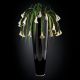 Aranjamente florale LUX - Aranjament floral PARIS IN SHINY VASE, negru 210cm