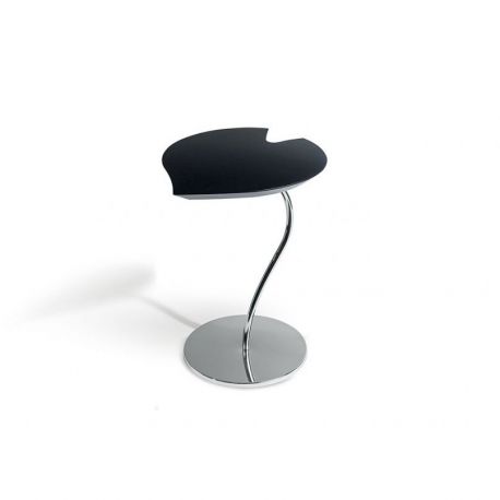 Masute Living - Masuta design LUX LEAF STEEL negru