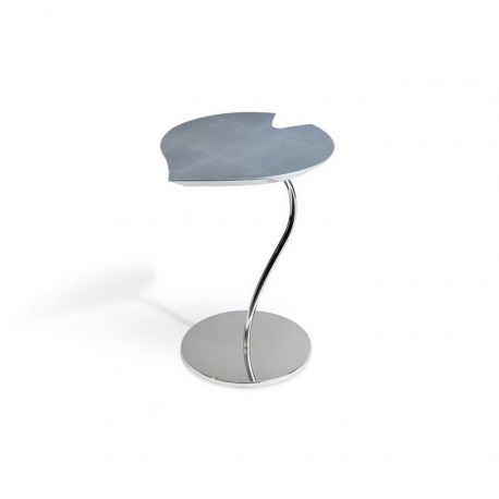 Masute Living - Masuta design LUX LEAF STEEL argintiu
