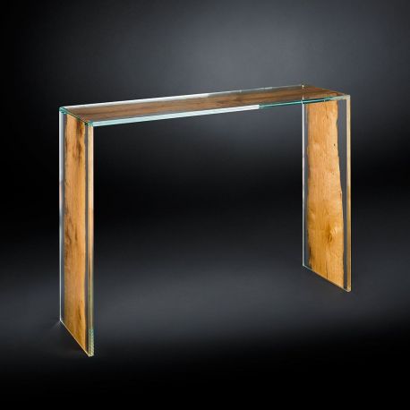 Console - Consola design Glass&Wood VENEZIA