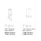 Pendule, Lustre suspendate - Lustra suspendata SOFT SB3 FUME
