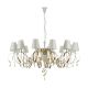 Candelabre, Lustre - Candelabru cu 12 brate Intreccio alb