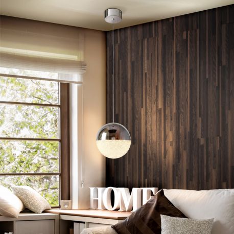 Pendule, Lustre suspendate - Pendul LED modern Sphere 20 crom