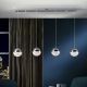 Pendule, Lustre suspendate - Lustra LED dimabila moderna cu 4 pendule Sphere crom