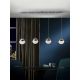 Pendule, Lustre suspendate - Lustra LED dimabila moderna cu 4 pendule Sphere crom