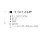 Pendule, Lustre suspendate - Pendul design modern Nevill alb