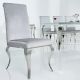 Scaune - Set de 2 scaune Modern Barock gri/ argintiu