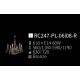 Candelabre, Lustre - Candelabru elegant cu 8 brate Grace bronz