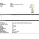 Veioze - Veioza design LUX Cyprus, alb