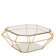 Masute Living - Masuta de cafea Asscher Gold