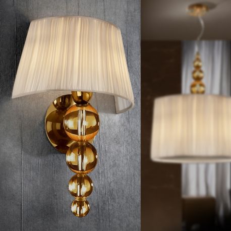 Aplice, corpuri de iluminat pentru pereti - Aplica eleganta dimabila MERCURY CHAMPAGNE