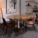 Mese dining - Masa design industrial-vintage Dexter 130cm