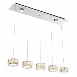 Pendule, Lustre suspendate - Lustra LED cu 5 pendule Amur