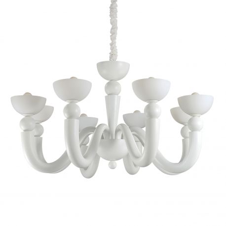 Candelabre, Lustre - Candelabru cu 8 brate BON BON SP8 BIANCO