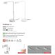 Lampi birou - Lampa LED moderna / Veioza birou touch dimmer ACADEMY crom