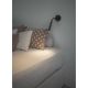 Aplice, corpuri de iluminat pentru pereti - Aplica cu reader LED stil modern minimalist KALE neagra