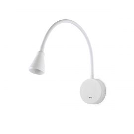 Aplice, corpuri de iluminat pentru pereti - Aplica LED cu reader design modern BEL alba