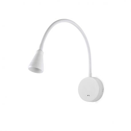 Aplice, corpuri de iluminat pentru pereti - Aplica LED cu reader design modern BEL alba