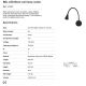 Aplice, corpuri de iluminat pentru pereti - Aplica LED cu reader design modern BEL neagra