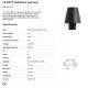 Aplice, corpuri de iluminat pentru pereti - Aplica LED stil modern minimalist LE PETIT neagra