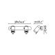 Aplice cu Spot - Aplica LED stil modern minimalist ORLEANS 2L crom