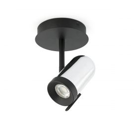 Plafoniere cu spoturi, Spoturi aplicate - Plafoniera LED moderna cu 1 spot directionabil ORLEANS 1L crom