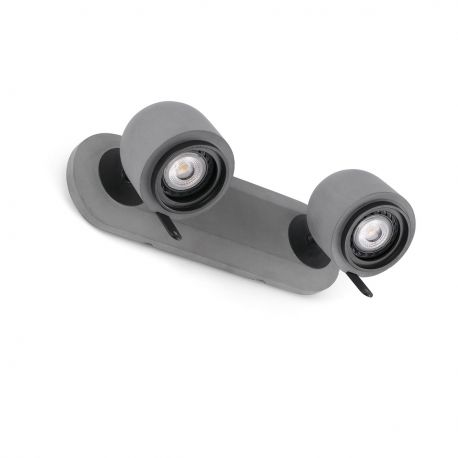 Aplice cu Spot - Aplica perete cu 2 spoturi STONE-2 gri