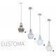 Pendule, Lustre suspendate - Pendul modern Eustoma, albastru deschis
