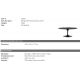 Mese dining - Masa LUX Solo Oval 170x110cm