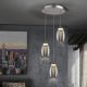 Pendule, Lustre suspendate - Lustra LED design modern cu 3 pendule Nebula